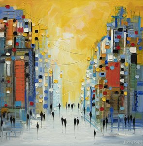 Vibrant City Street
