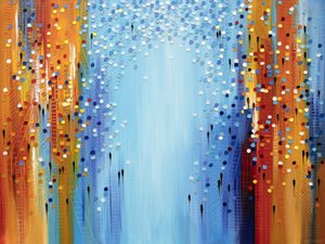 Vibrant Flowing Crowd by Ekaterina Ermilkina