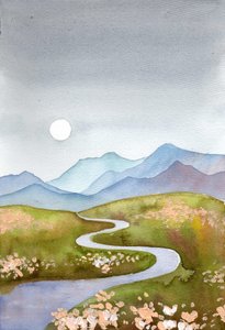 Serene Mountain Path by Ekaterina Prisich