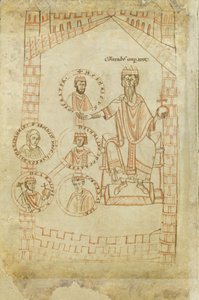 Salian Dynasty Family Tree: Conrad II, Henry III, Henry IV, Eupraxia of Kiev, Henry V by Ekkehard of Aura
