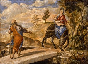 The Flight into Egypt by El Greco