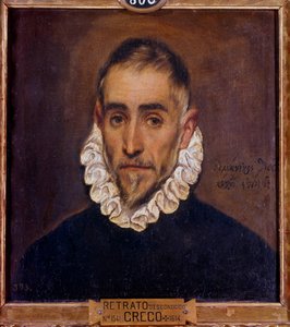 Portrait of a Gentleman. Painting by El Greco, 1604. Madrid, Prado Museum