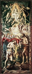 The baptism of Christ by El Greco