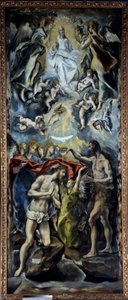 The baptism of Christ by El Greco