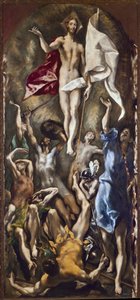 The resurrection of Christ by El Greco