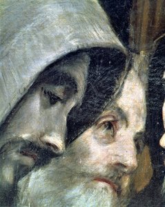 The Burial of Count Orgaz (detail of the franciscans) by El Greco