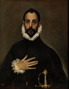 The Gentleman with His Hand on His Chest