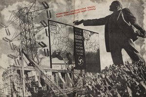 Communism is Soviet Government Plus the Electrification of the Whole Country by Eliezer Markowich Lissitzky