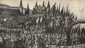 Illustration from USSR Builds Socialism by Eliezer Markowich Lissitzky