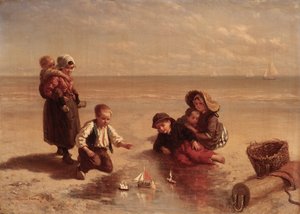 Fun on the Beach by Elchanon Verveer