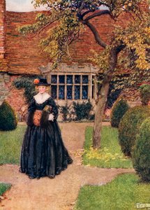 Illustration for the poem The Poetry of Dress by Herrick, from the book 