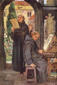 Illustration for The Gathering of Brother Hilarius by Michael Fairless