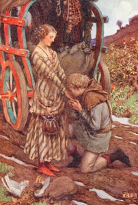 Illustration for The Gathering of Brother Hilarius by Michael Fairless by Eleanor Fortescue Brickdale