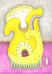 Yellow Whimsical Creature