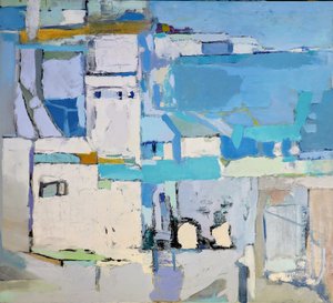 Coastal Cityscape Abstract by Elena Shraibman