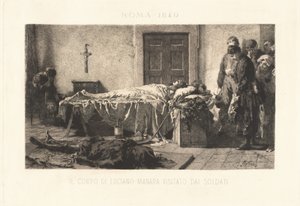 The Body of Luciano Manara Visited by Soldiers