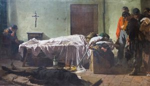 The Body of Luciano Manara Visited by Soldiers