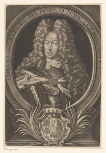 Portrait of George Ludwig, King of Great Britain and Ireland by Elias Christopf Heiss