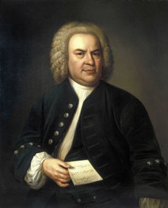 Portrait of Johann Sebastian Bach by Elias Gottleib (after) Haussmann