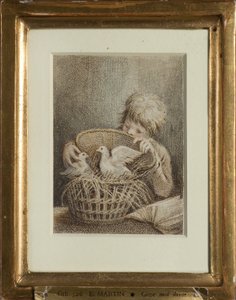 Unchaste Desire or Boy with Doves by Elias Martin