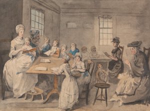 Reading Lesson at a Dame School by Elias Martin