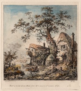 Rustic Scene with Cottage by Elias Martin