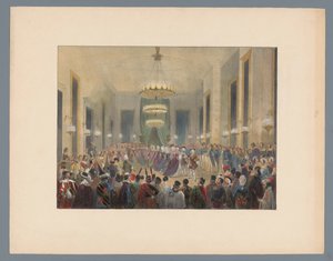 Ballroom Where the Pavane is Danced, 1845 by Elias Spanier