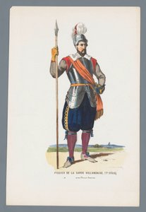 Pikeman of the Dutch Guard. (17th Century) under Prince Maurice