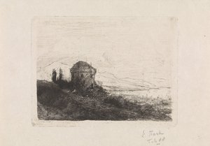 Castle Chatelard near Clarens by Elias Stark (signed by artist)
