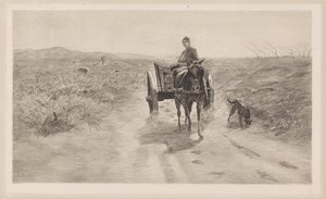 Landscape with Horse Cart by Elias Stark