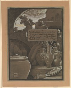 (Illustration for Rubáiyát of Omar Khayyám) The End of Ramazan