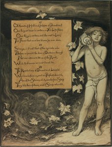 (Illustration for Rubáiyát of Omar Khayyám) The Present Listening to the Voices of the Past by Elihu Vedder