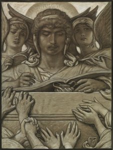 Illustration for Rubáiyát of Omar Khayyám: The Recording Angel by Elihu Vedder