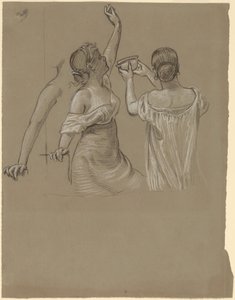 Dionysian Revelers, mid-late 19th century by Elihu Vedder