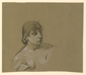 Portrait of a Young Woman, ca. 1885 by Elihu Vedder
