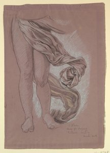 Study of Drapery of "Fortune", ca. 1877