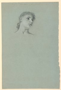 Study of a Girl, ca. 1885 by Elihu Vedder