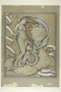 Figure Study for Rubaiyat of Omar Khayyam by Elihu Vedder