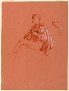 Study for "A Florentine Picnic" by Elihu Vedder