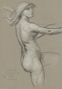 Study for The Fates Gathering in the Stars by Elihu Vedder
