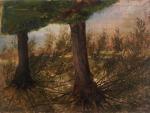 Trees beside a Stream by Eliphalet Fraser Andrews