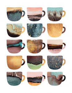 Abstract Patterned Cups