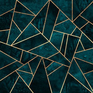 Elegant Teal Geometry