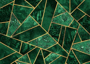 Emerald Geometric Pattern
