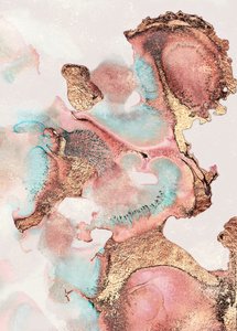 Liquid Gold and Teal by Elisabeth Fredriksson