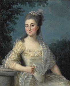 Portrait of a Young Woman Dressed in White, Half-Length