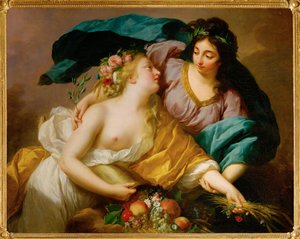 Peace leads abundance by Elisabeth Louise Vigee-Lebrun