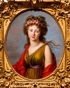 Portrait of Countess von Kagenek as Flore by Elisabeth Louise Vigee-Lebrun