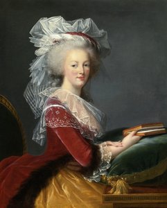 Marie Antoinette with a Book by Elisabeth Louise Vigee Lebrun