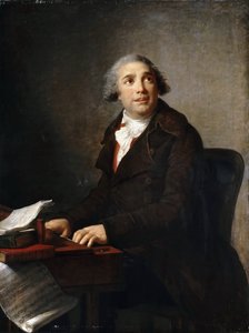 Portrait of Giovanni Paisiello at the Harpsichord by Elisabeth Louise Vigee Lebrun
